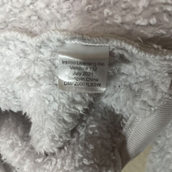 Olaf Frozen Disney Sweatshirt Chill Mode Fuzzy PJ Top Sz S White Snowman - Picture 5 of 6